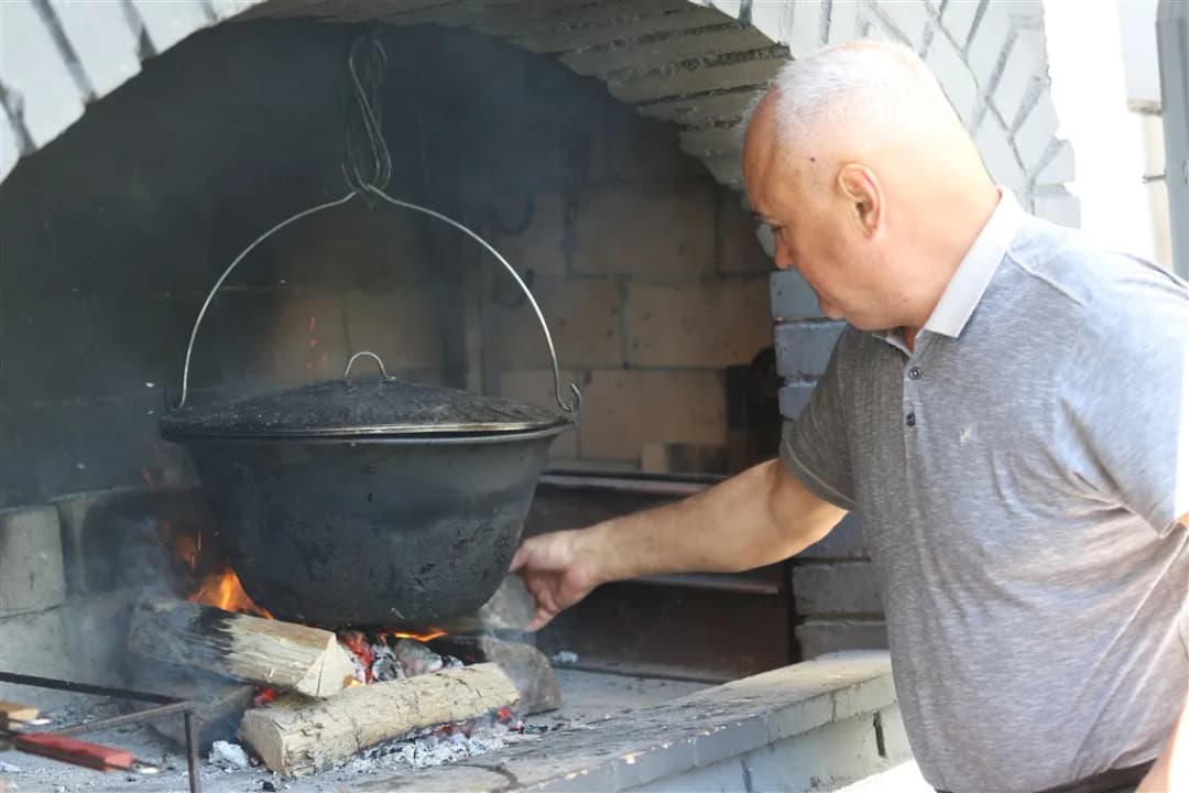 Cook outdoors